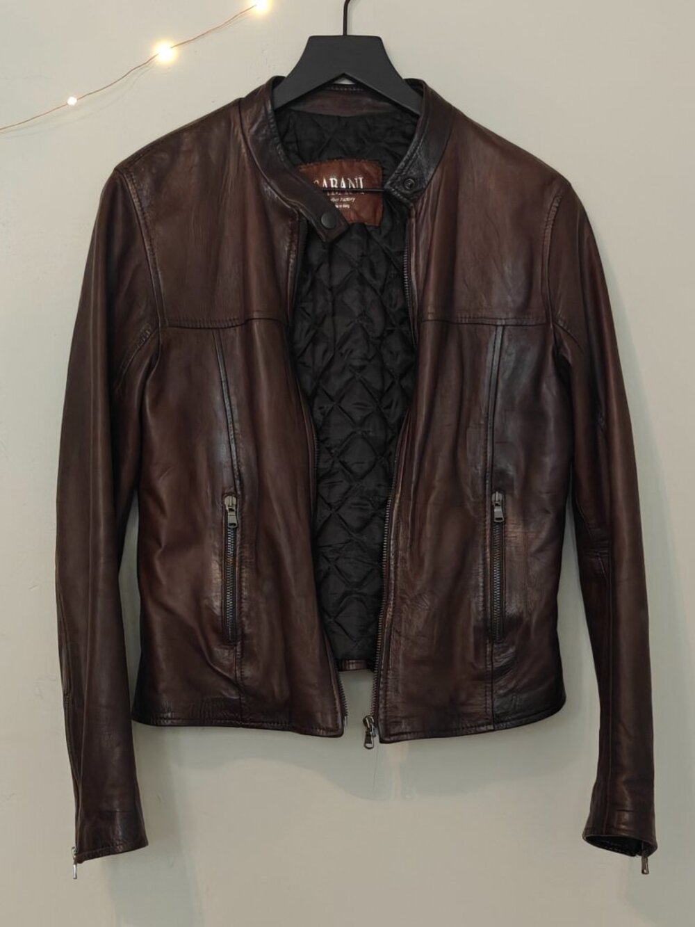 Sabani Brown Italian Leather Jacket